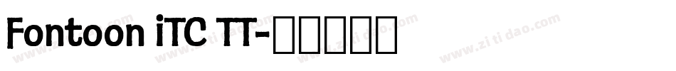 Fontoon ITC TT字体转换